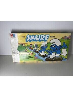 Milton Bradley The Smurf Board Game 1988 Complete New Factory Sealed ~Dented Box